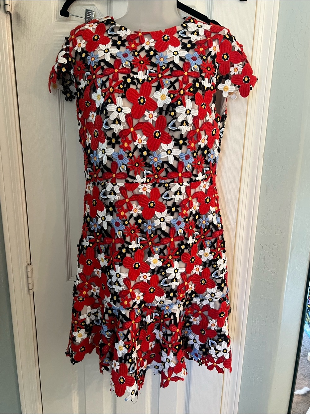 Alice & Olivia 3d floral dress 10